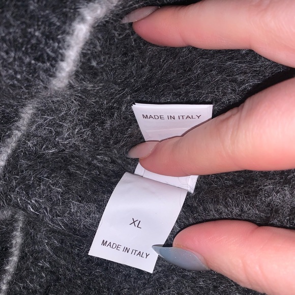 Brunello Cucinelli Grey Ribbed Mohair Degrade Crewneck - Picture 8 of 15